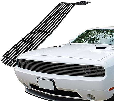 Phantom Black Billet Grille Insert APS D65989H Dodge Challenger 2009-2014