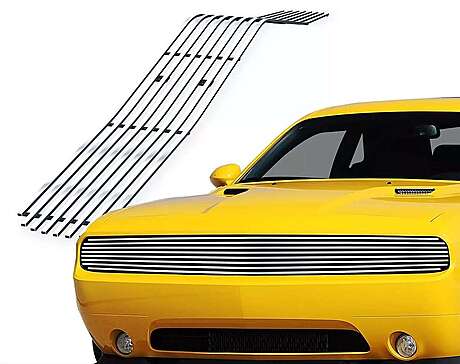 Phantom Stainless Steel Billet Grille Insert APS D65989C Dodge Challenger 2009-2014