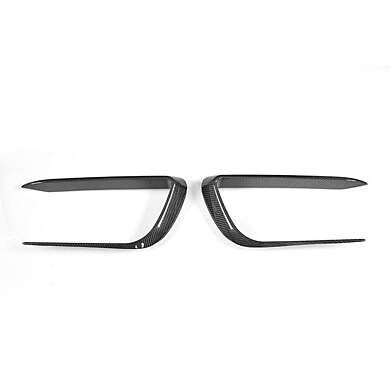 Carbon Front Bumper Fins Canard Splitter Vent Maserati Levante SUV 2016-2019