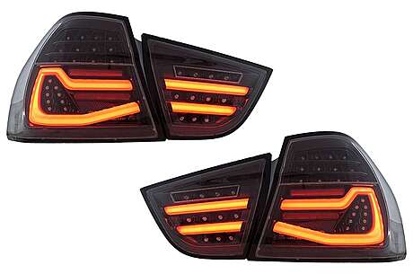 LED Taillights suitable for BMW 3 Series E90 LCI (2009-2011) Smoke Dynamic Turning Lights