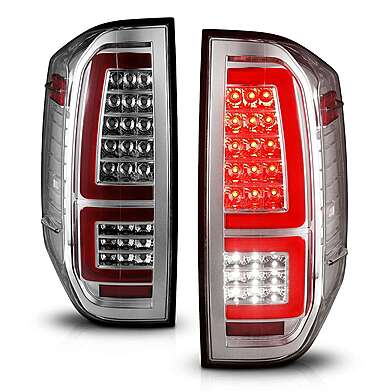 Rear Tail Lights Led Chrome Anzo 311438 Toyota Tundra 2014-2021