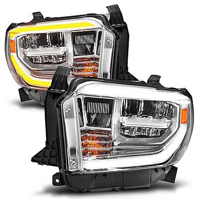 Front Headlights LED Chrome Anzo 111534 Toyota Tundra 2014-2021