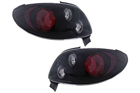 Taillights suitable for Peugeot 206 CC (1998-2004) 2 Doors Black