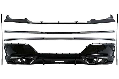 Aero Body Kit suitable for BMW 7 Series G70 M-Tech (2022-up) Black Knight Design Piano Black
