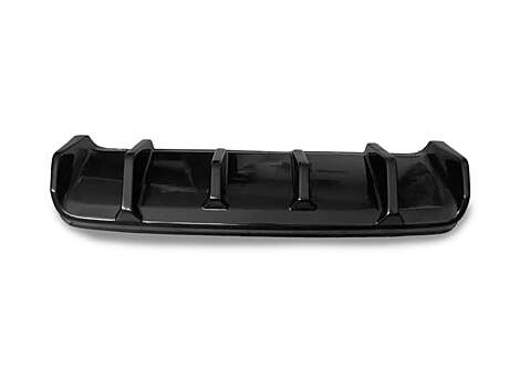 Black Gloss Rear Bumper diffuser Skirt Porsche Cayenne MK3 Coupé (9Y0 / 9Y3) 2019-