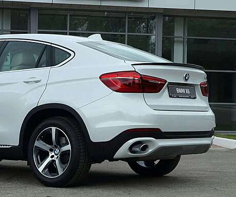 Rear Trunk Spoiler Unpainted BSM Team ABS Plastic BMW X6 F16 2014-2019