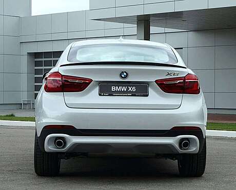 Rear Trunk Spoiler Unpainted BSM Team ABS Plastic V2 BMW X6 F16 2014-2019