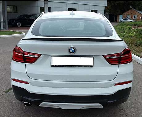 Rear Trunk Spoiler Unpainted BSM Team ABS Plastic BMW X4 F26 2014-2018