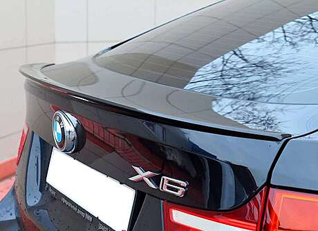 Rear Trunk Spoiler Unpainted BSM Team ABS Plastic BMW X6 E71/ E72 2007-2014