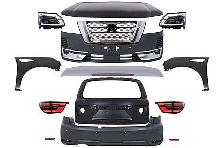 Complete Body Kit suitable for Nissan Patrol Y62 (2015-2019) Conversion to 2020 Design