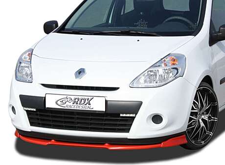 RDX RDFAVX30473 Front Spoiler VARIO-X for RENAULT Clio 3 Phase 2 (not RS) Front Lip Splitter
