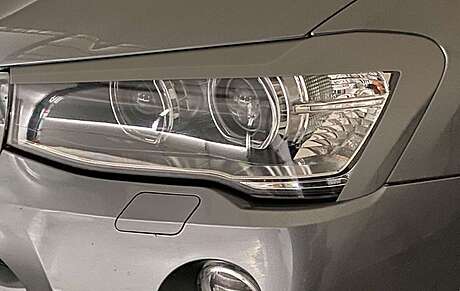 RDX RDSB134 Headlight Covers Light Brows BMW X3 F25 LCI & X4 F26 (2014-2018) 