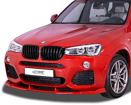 RDX RDFAVX30934 Front Spoiler VARIO-X for BMW X3 F25 M-Sport & M-Technic 2014-2017 Front Lip Splitter