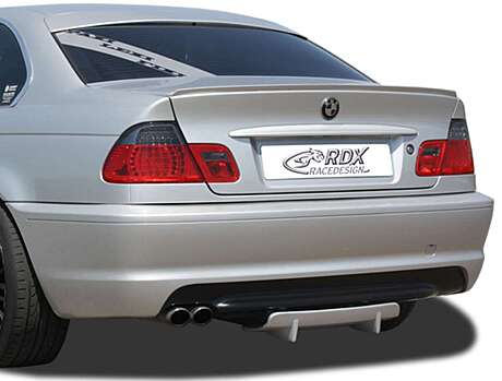 RDX RDHAD1-004 Rear Diffusor U-Diff for BMW E46 (all, also M-Technic, M3, Touring)