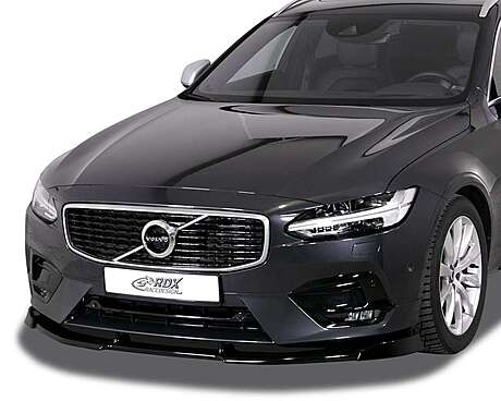 RDX RDFAVX30909 Front Spoiler VARIO-X for VOLVO V90 / S90 R-Design (2016+) Front Lip Splitter