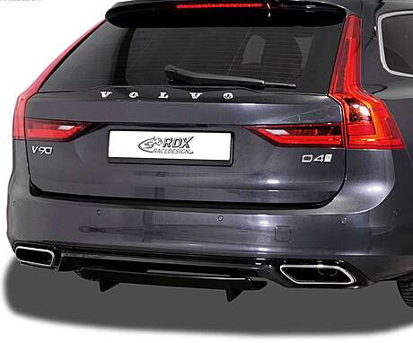 RDX RDHAD4-004 Rear Diffusor U-Diff XL for VOLVO V90 / S90 R-Design (2016+)