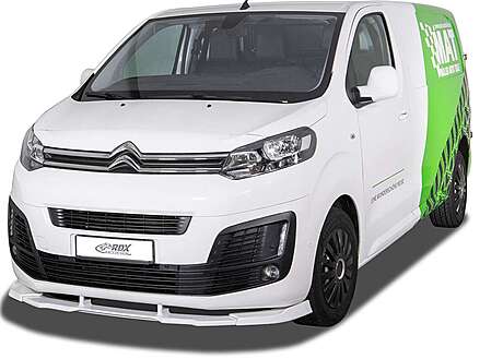 RDX RDFAVX30219 Front Spoiler VARIO-X for CITROEN Jumpy / Spacetourer (V) & FIAT Ulysse / Scudo (V) & OPEL / VAUXHALL Zafira Life / Vivaro (V) & PEUGEOT Expert / Traveller (V) & TOYOTA ProAce / ProAce Verso (V) Front Lip Splitter