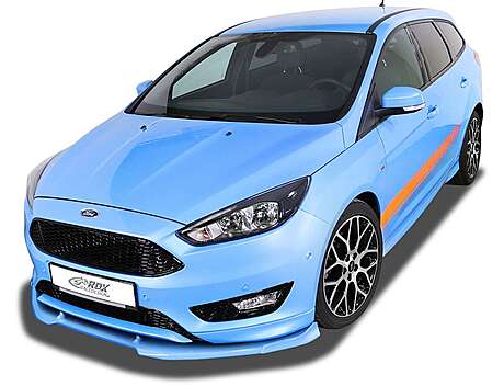 RDX RDFAVX30809 Front Spoiler VARIO-X for FORD Focus 3 ST-Line 2015+ Front Lip Splitter