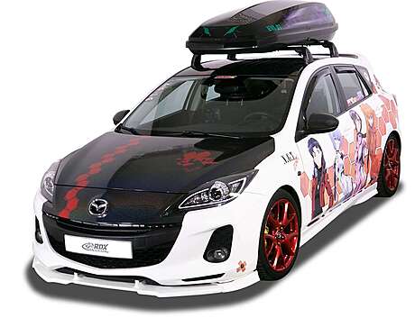 RDX RDFAVX30887 Front Spoiler VARIO-X for MAZDA 3 (BL) 2011-2013 Front Lip Splitter