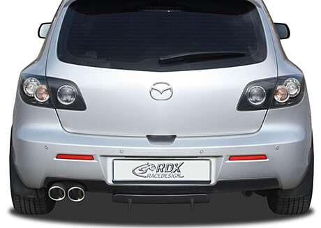 RDX RDHAD1-013 Rear Diffusor U-Diff for MAZDA 3 2006-2009