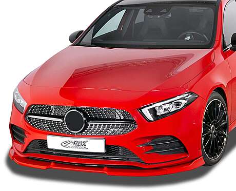 RDX RDFAVX30864 Front Spoiler VARIO-X for MERCEDES A-Class W177 / V177 AMG-Line Front Lip Splitter