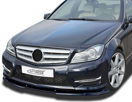 RDX Front Spoiler VARIO-X for MERCEDES C-Class W204 / S204 AMG-Styling 2011+ (Fit for Cars with AMG-Styling Front Bumper) Front Lip Splitter