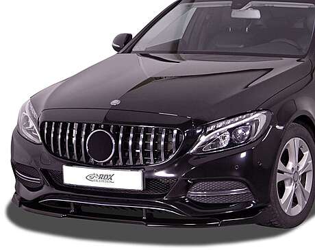 RDX RDFAVX30123 Front Spoiler VARIO-X for MERCEDES C-Class W205, S205, C205 (-2018) "V2" Front Lip Splitter