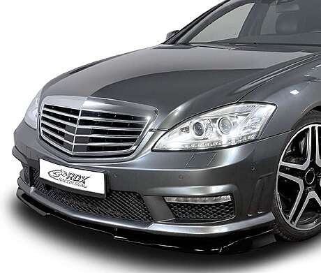 RDX RDFAVX30375 Front Spoiler VARIO-X for MERCEDES S-class W221 AMG 2009+ (Fit for AMG and Cars with AMG Front bumper) Front Lip Splitter
