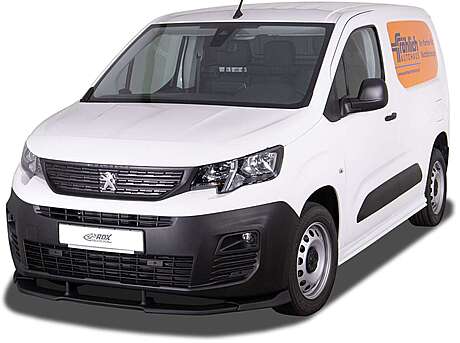 RDX RDFAVX30185 Front Spoiler VARIO-X for CITROEN Berlingo, PEUGEOT Partner & Rifter, OPEL / VAUXHALL Combo, TOYOTA ProAce City (Type E, 2018+) Front Lip Splitter 