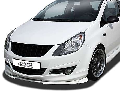 RDX RDFAVX30740 Front Spoiler VARIO-X for OPEL / VAUXHALL Corsa D -2010 OPC-Line Front Lip Splitter