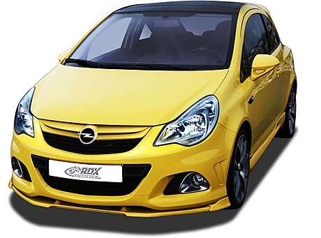 RDX RDFAVX30416 Front Spoiler VARIO-X for OPEL/  VAUXHALL Corsa D Facelift OPC 2010+ (Fit for OPC and Cars with OPC Front bumper) Front Lip Splitter