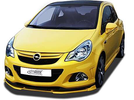 RDX RDFAVX30691 Front Spoiler VARIO-X for OPEL / VAUXHALL Corsa D Facelift OPC 2010+ Nuerburgring Edition (Fit for OPC and Cars with OPC Front bumper and NRE-Lip) Front Lip Splitter