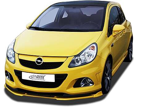 RDX RDFAVX30695 Front Spoiler VARIO-X for OPEL / VAUXHALL Corsa D OPC -2010 Nuerburgring Edition (Fit for OPC and Cars with OPC Front bumper and NRE-Lip) Front Lip Splitter