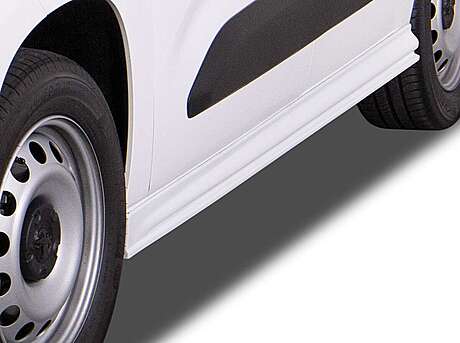 RDX RDSL400138 Side Skirts for CITROEN Berlingo, PEUGEOT Partner & Rifter, OPEL / VAUXHALL Combo, TOYOTA ProAce City (Type E, 2018+) "Edition" 
