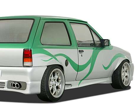 RDX RDSL071T Side Skirts for OPEL / VAUXHALL Corsa A "GT4" (Low Version)