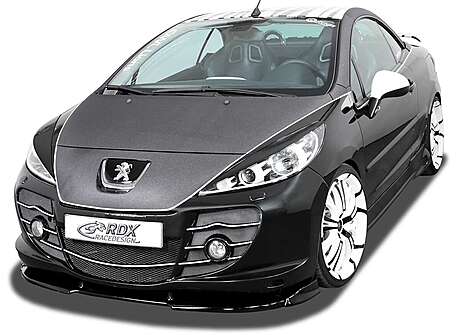 RDX RDFAVX30771 Front Spoiler VARIO-X for PEUGEOT 207 with Abbes-Front Front Lip Splitter