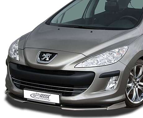 RDX RDFAVX30448 Front Spoiler VARIO-X for PEUGEOT 308 Phase 1 Front Lip Splitter