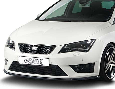 RDX RDFA057 Front Spoiler for SEAT Leon 5F FR + Cupra / Leon 5F SC FR + Cupra / Leon 5F ST FR+ Cupra