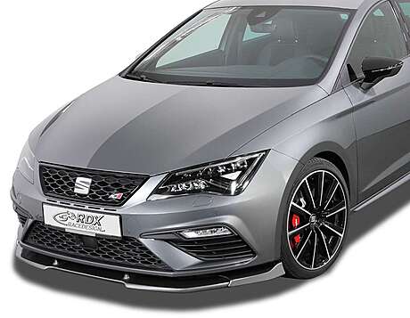 RDX RDFAVX30785 Front Spoiler VARIO-X for SEAT Leon 5F FR + Cupra + Cupra 300 Facelift 2017+ (incl. SC, ST) Front Lip Splitter
