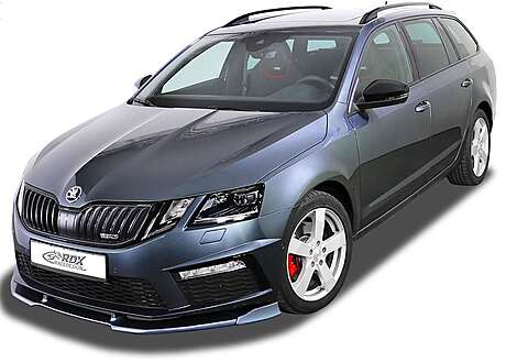 RDX RDFAVX30800 Front Spoiler VARIO-X for SKODA Octavia 3 (5E) RS Facelift 2017+ Front Lip Splitter