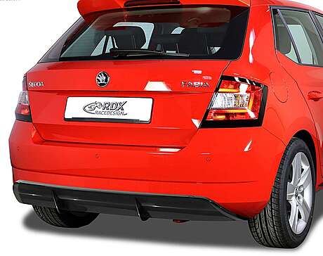 RDX RDHA065 Rear Bumper Extension for SKODA Fabia 3 (5J/NJ) 2014-2019 Diffusor