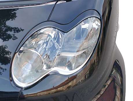 RDX RDSB111 Headlight Covers for SMART C450 Facelift 2003-2007