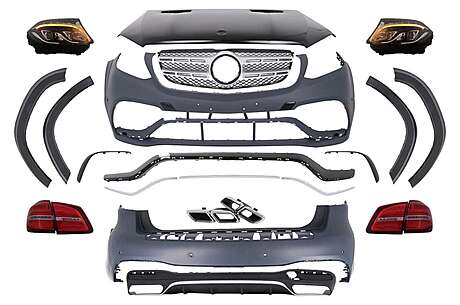 Complete Body Kit suitable for Mercedes GL-Class X166 (2012-2016) Conversion to 2016 GLS63 Design