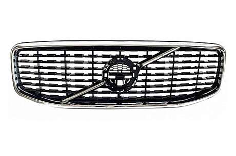 Central Grille suitable for Volvo XC60 II (2017-2021) Glossy Black