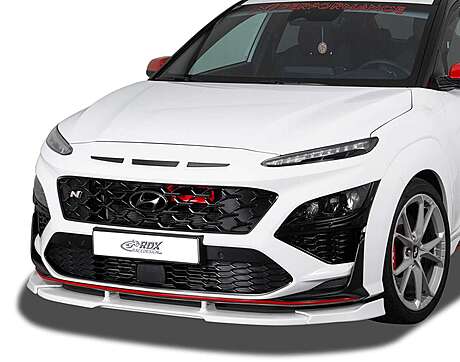 RDX RDFAVX30283 Front Spoiler VARIO-X for HYUNDAI KONA (2020-2023) N / N-Line Front Lip Splitter