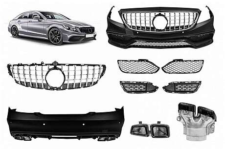 Complete Body Kit suitable for Mercedes CLS W218 C218 Sedan (2011-2013) CLS63 Design