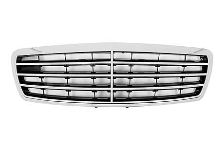 Central Grille suitable for Mercedes E-Class W211 S211 (2002-2006) Sport CL Design Chrome