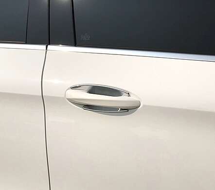 Chrome door handle pads IDFR 1-MB355-08C for Mercedes-Benz С253 GС Coupe 2016-2022