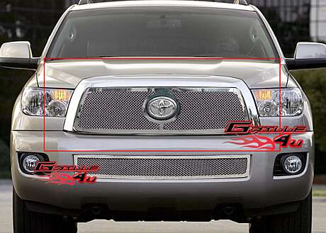 Mesh style grille and bumper for Toyota Sequoia 2008-2016