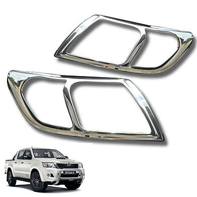 Chrome Headlights Trims Toyota Hilux Vigo Champ MK7 2012-2013